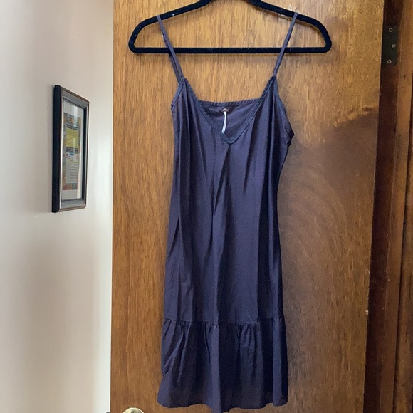 Free people brown summer dress with full separate lining & Narrow Braided belt. - Picture 11 of 15